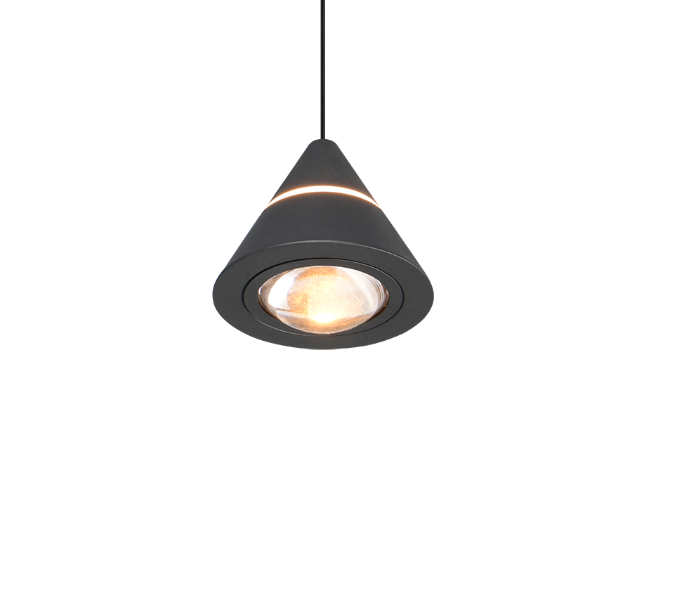 ROMEO | Pendant | Black mat | Metal