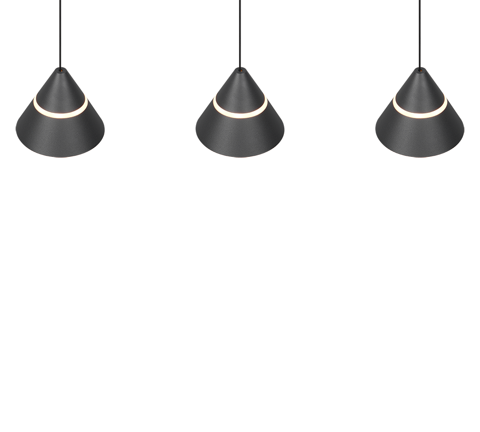 ROMEO | Pendant | Black mat | Metal
