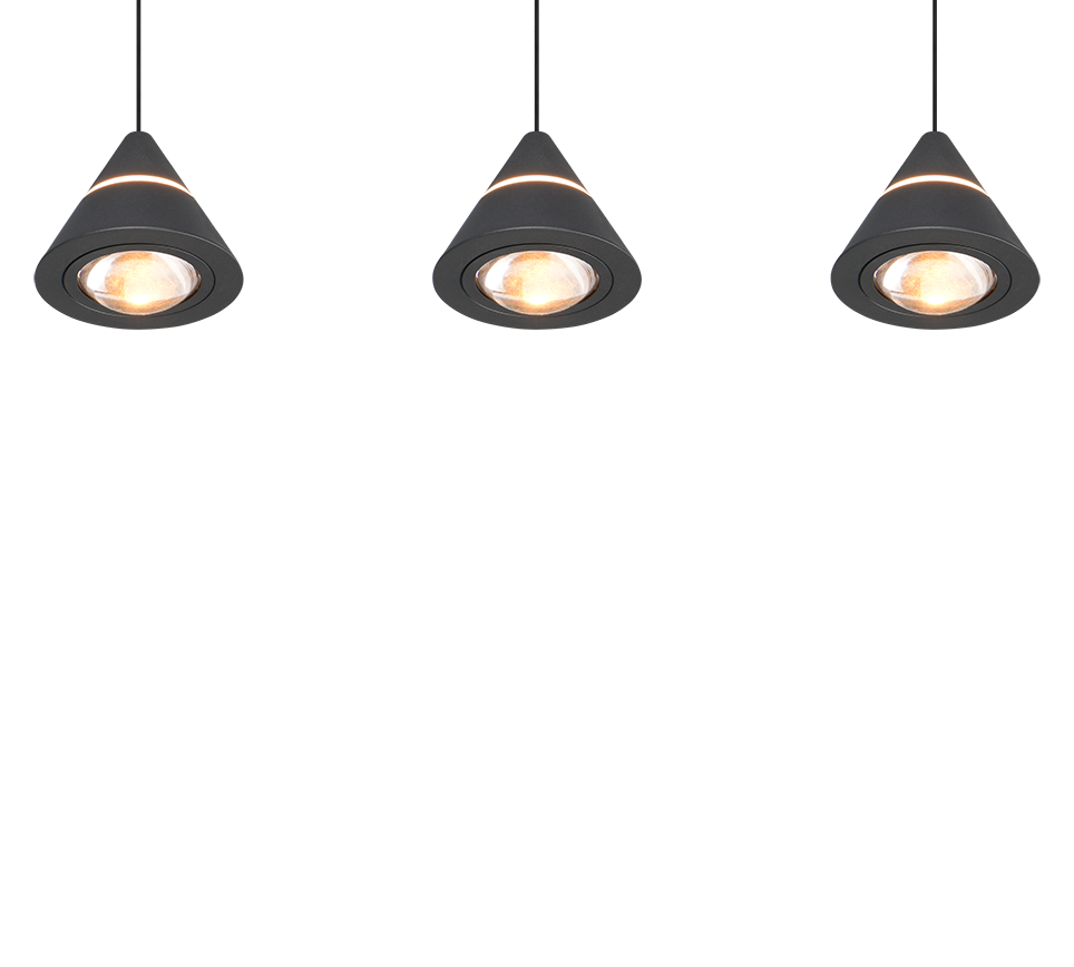 ROMEO | Pendant | Black mat | Metal