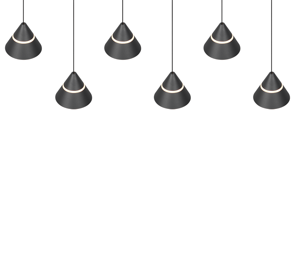 ROMEO | Pendant | Black mat | Metal