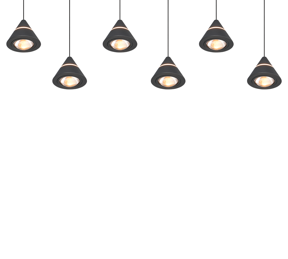 ROMEO | Pendant | Black mat | Metal