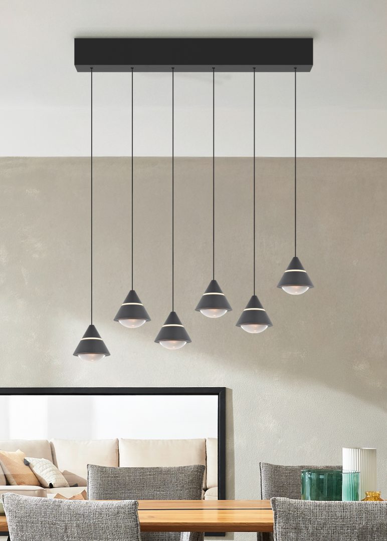 ROMEO | Pendant | Black mat | Metal