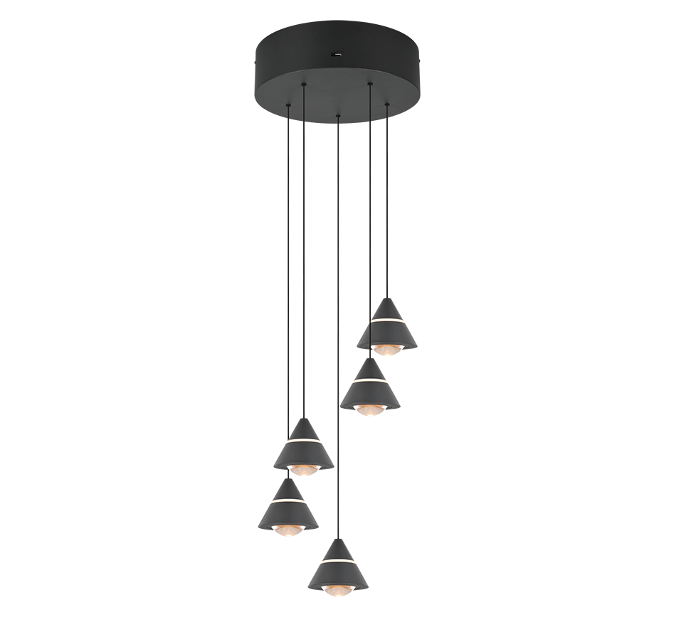 ROMEO | Pendant | Black mat | Metal