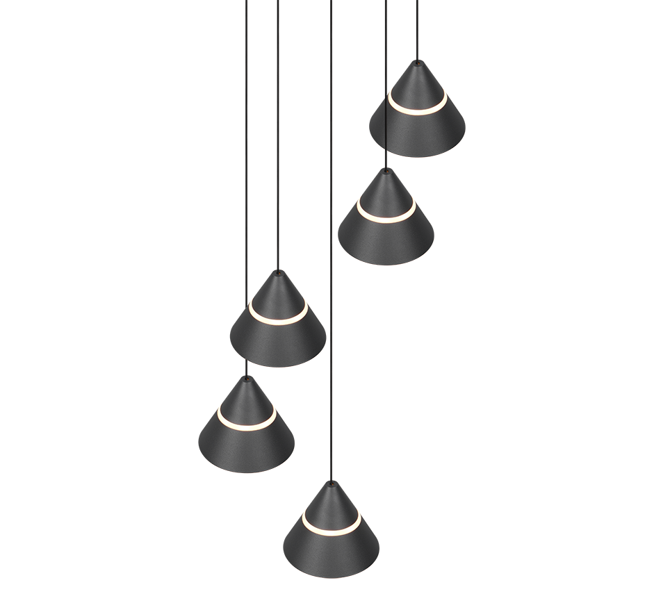 ROMEO | Pendant | Black mat | Metal