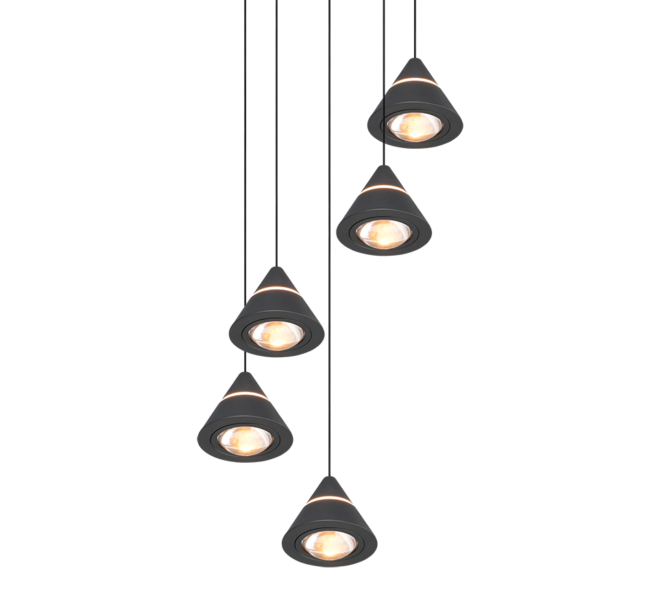 ROMEO | Pendant | Black mat | Metal
