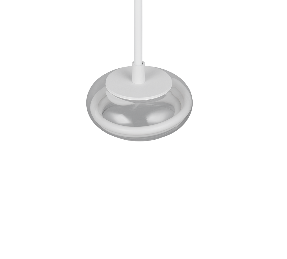 TARSIA | Pendant | White mat | Metal