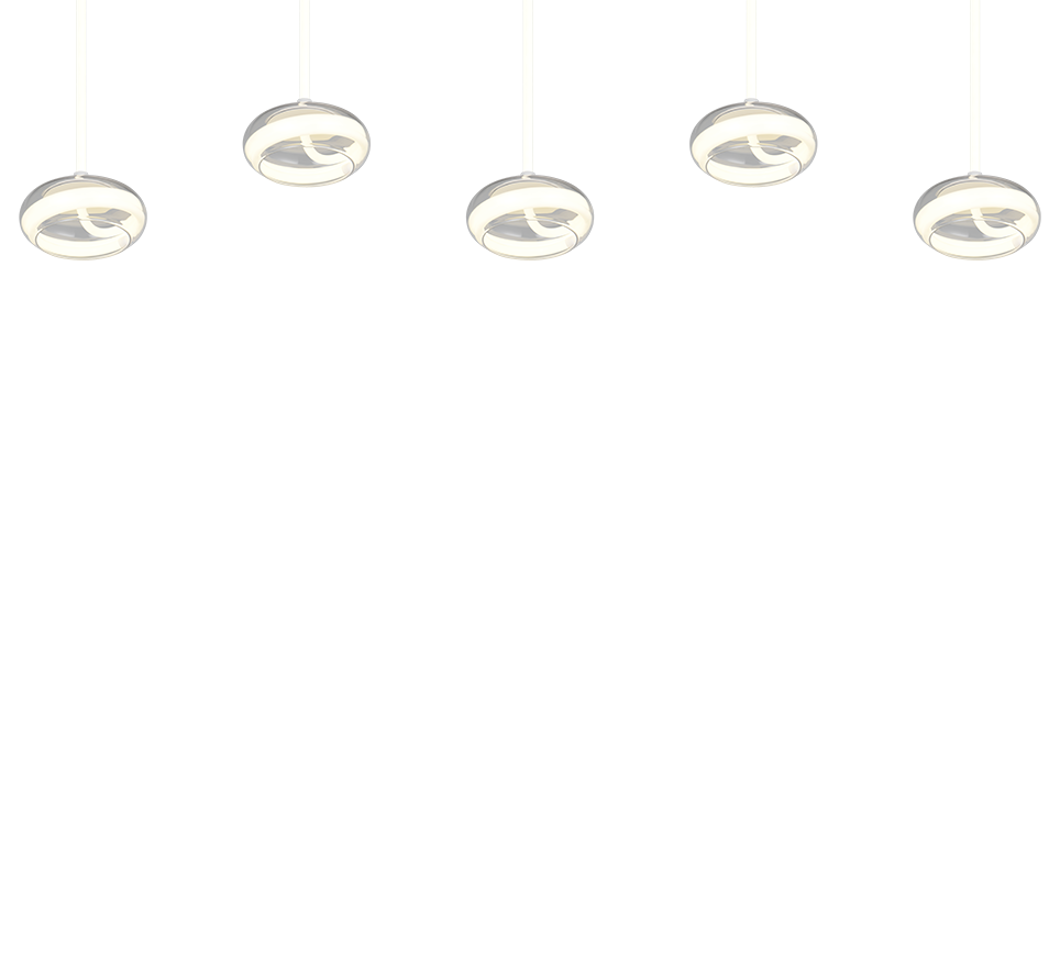 TARSIA | Pendant | White mat | Metal