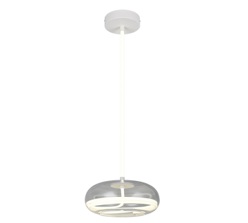 TARSIA | Pendant | White mat | Metal