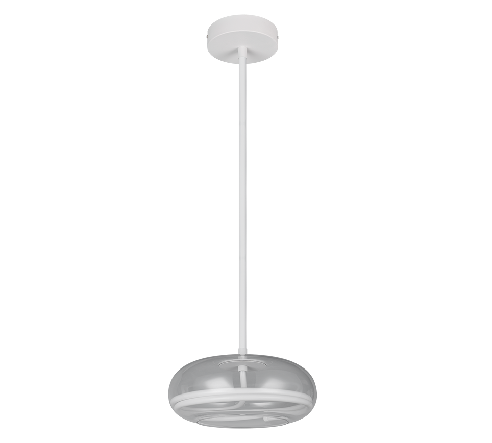 TARSIA | Pendant | White mat | Metal