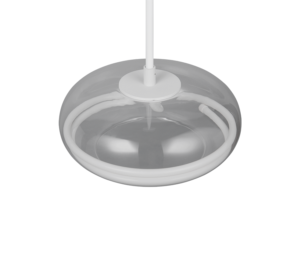 TARSIA | Pendant | White mat | Metal