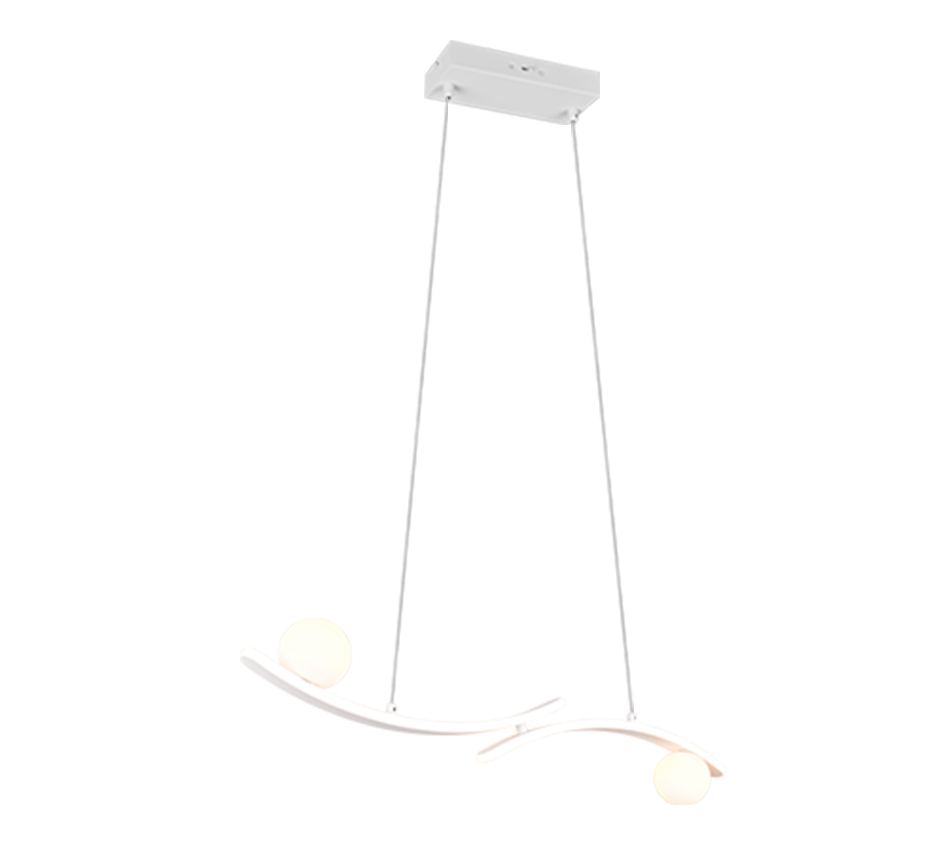 NAPOLI | Pendant | White mat | Metal
