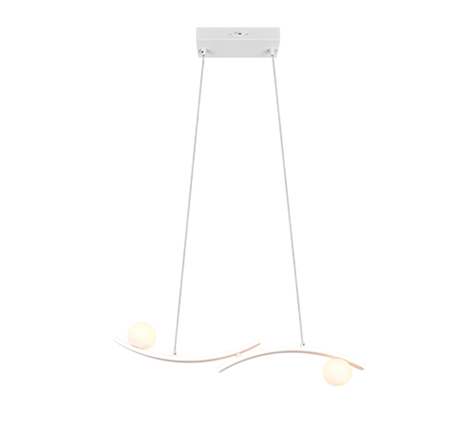 NAPOLI | Pendant | White mat | Metal