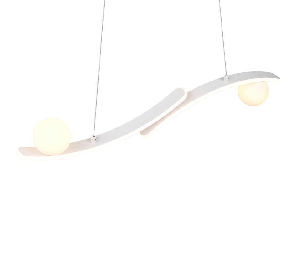 NAPOLI | Pendant | White mat | Metal