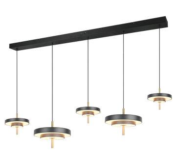 KEATON | Pendant | Schwarz-Gold | Metal