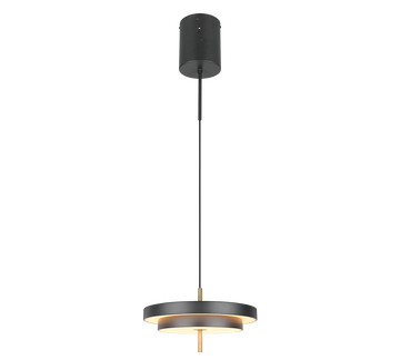 KEATON | Pendant | Schwarz-Gold | Metal