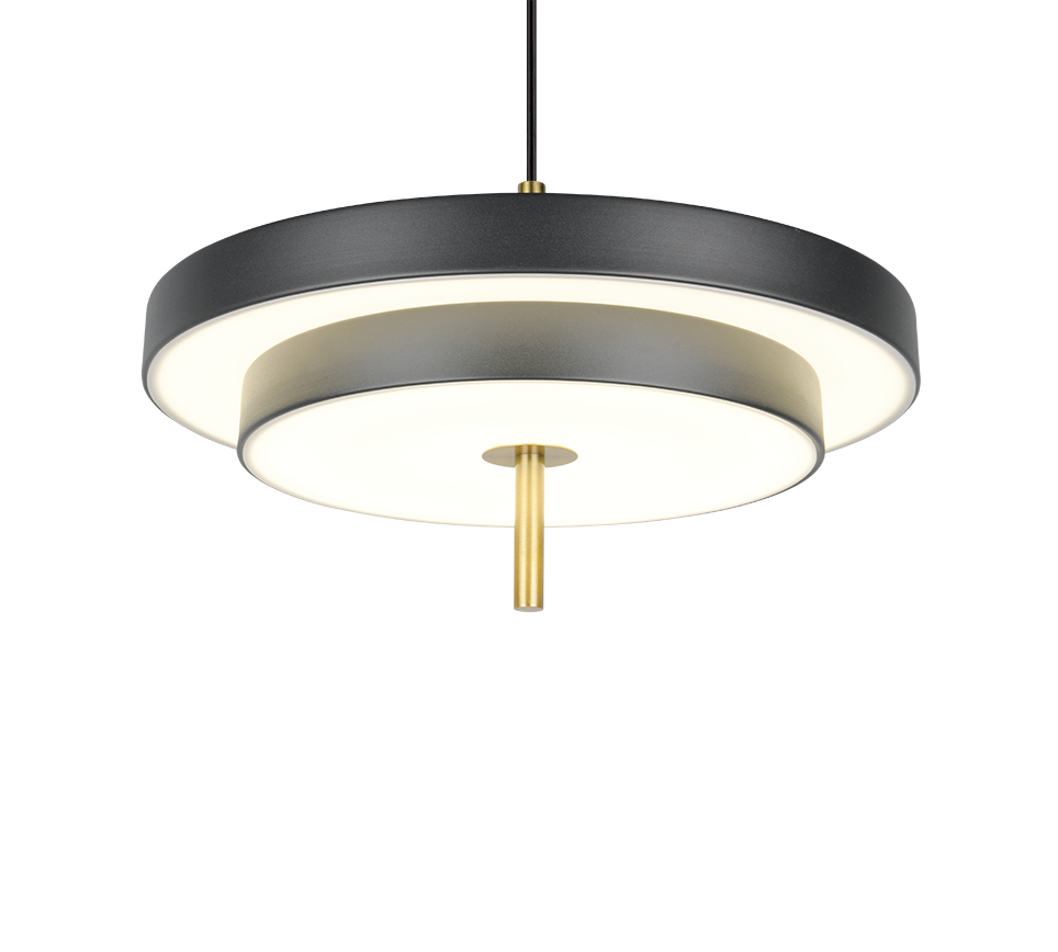 KEATON | Pendant | Schwarz-Gold | Metal