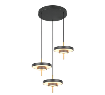 KEATON | Pendant | Schwarz-Gold | Metal