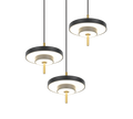 KEATON | Pendant | Schwarz-Gold | Metal