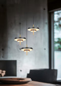KEATON | Pendant | Schwarz-Gold | Metal