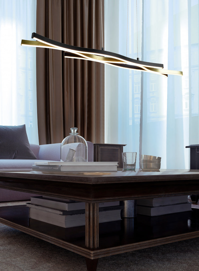 BLAZE | Pendant | Brass mat | Metal