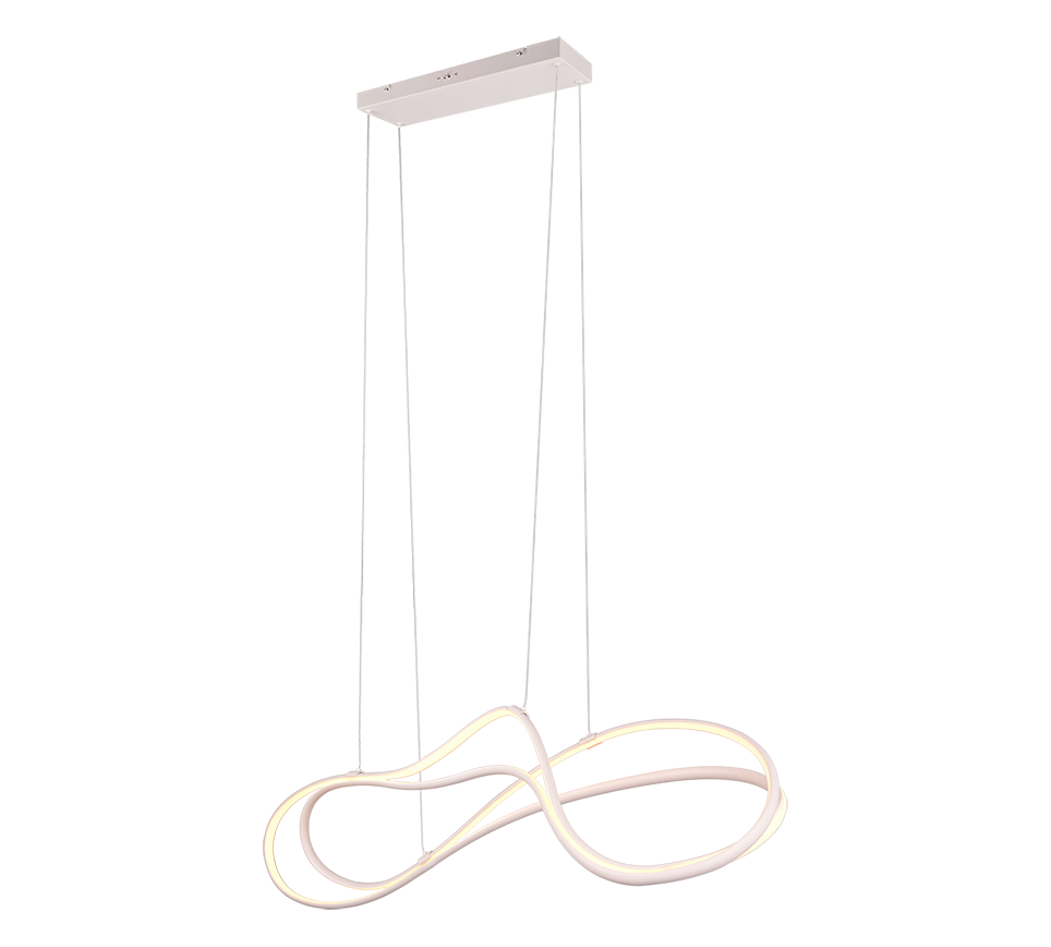 NALA | Pendant | White mat | Metal