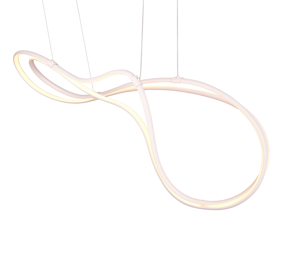 NALA | Pendant | White mat | Metal