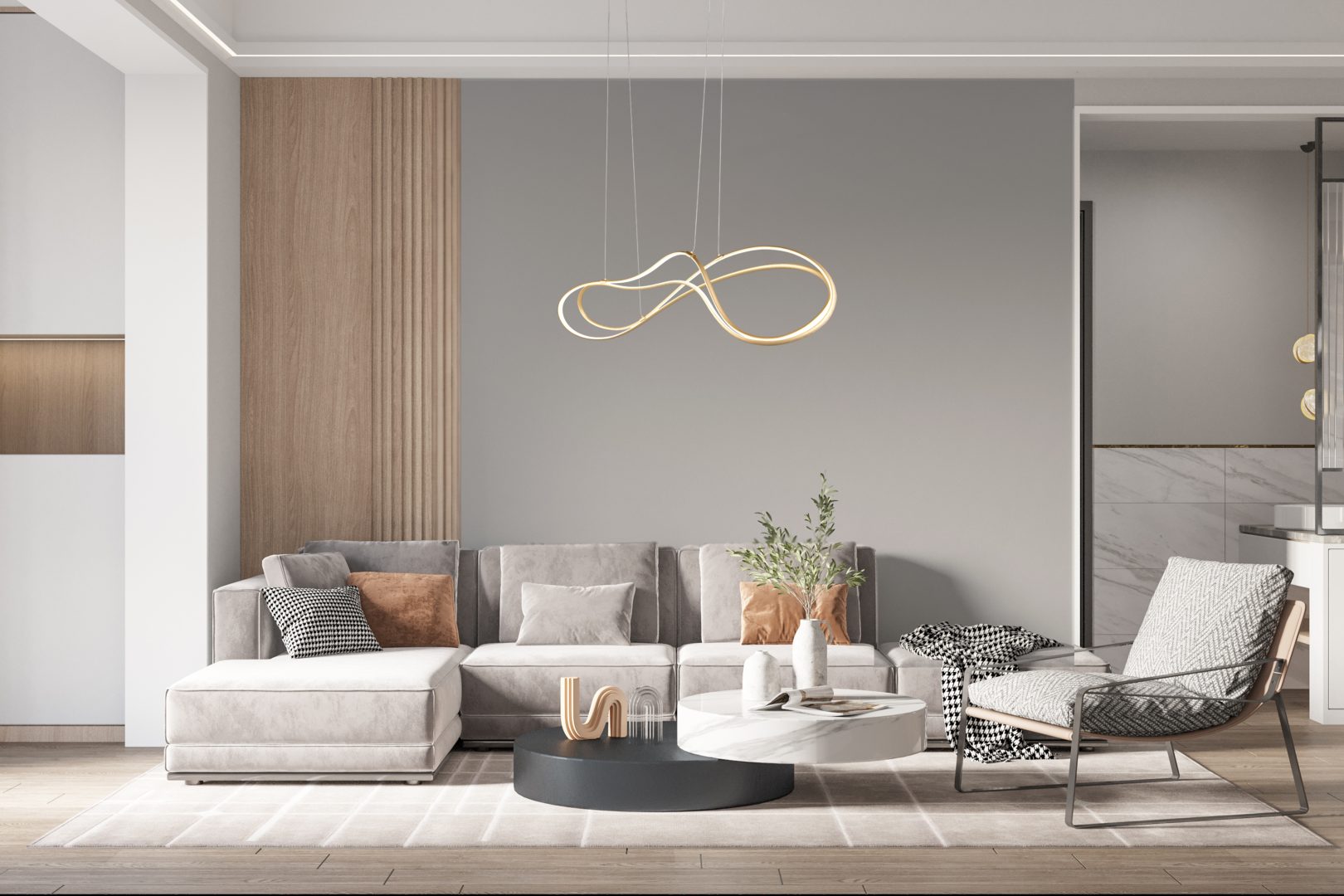 NALA | Pendant | Gold | Metal
