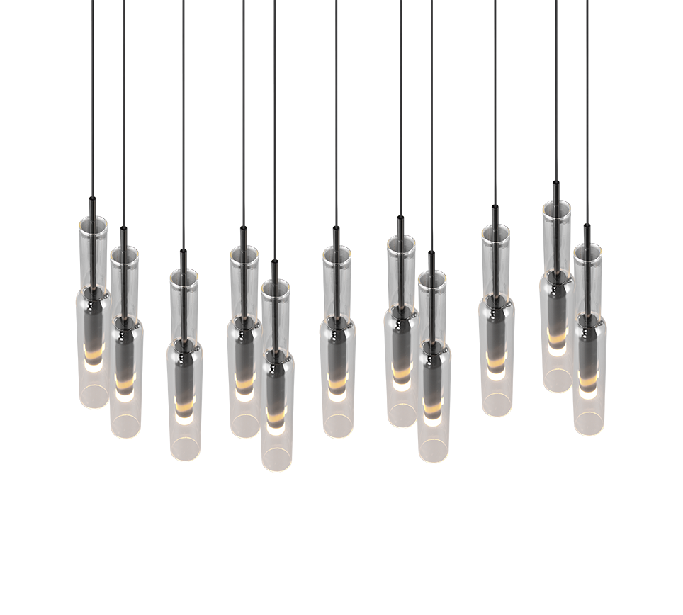 LUCENT | Pendant | Black-chrome | Metal