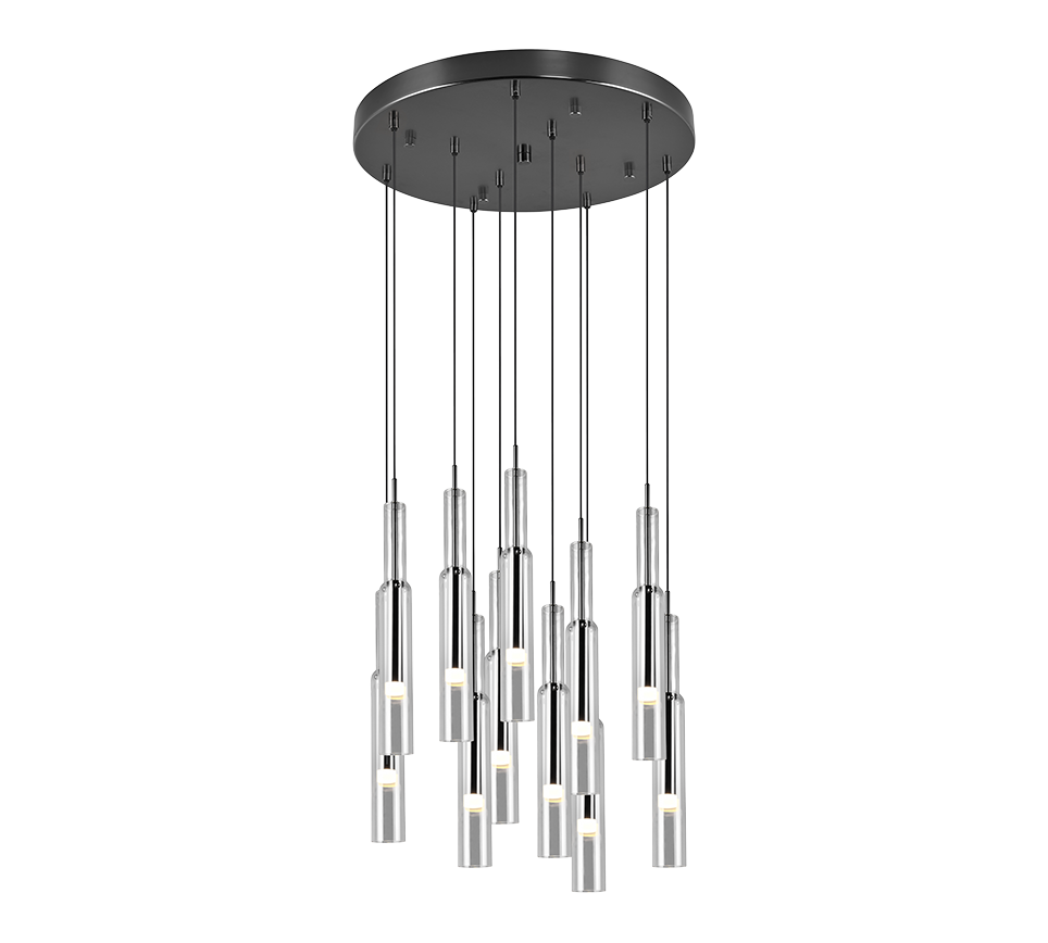 LUCENT | Pendant | Black-chrome | Metal