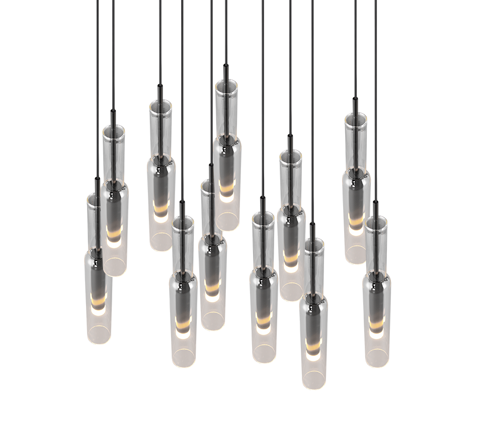 LUCENT | Pendant | Black-chrome | Metal