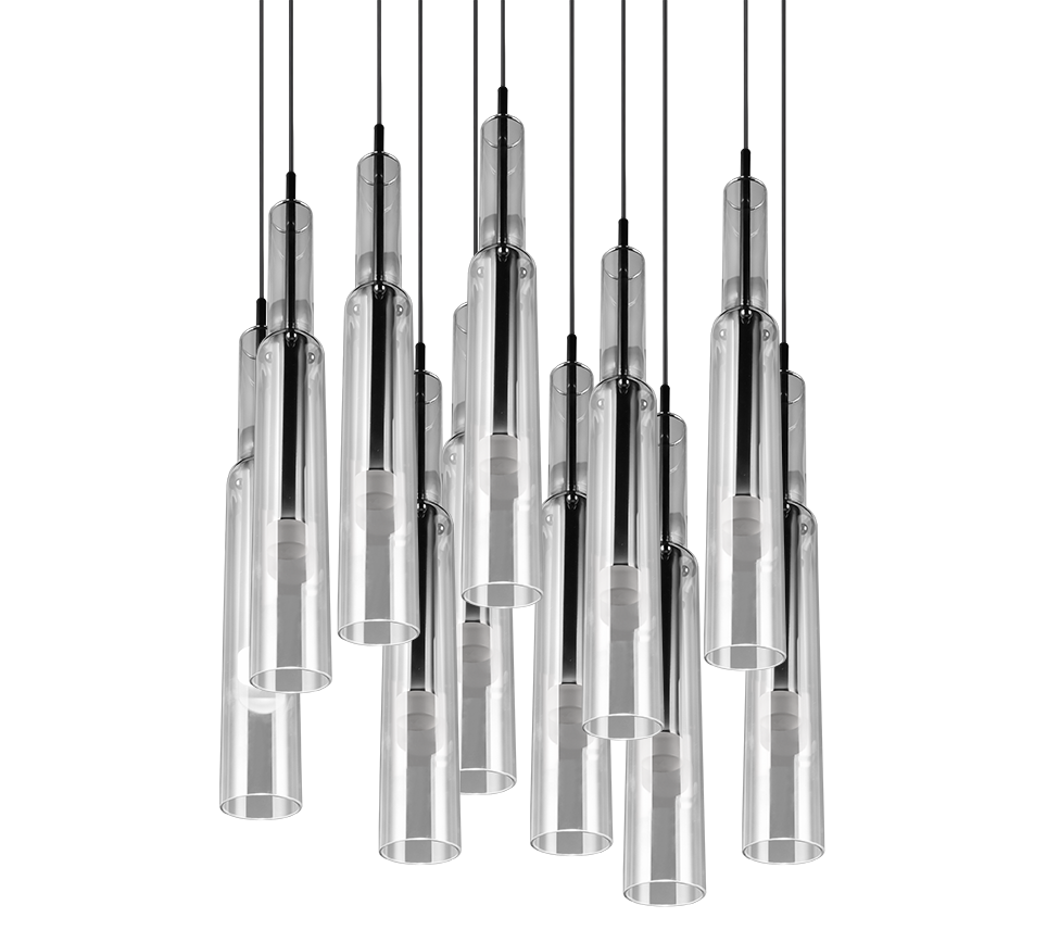 LUCENT | Pendant | Black-chrome | Metal