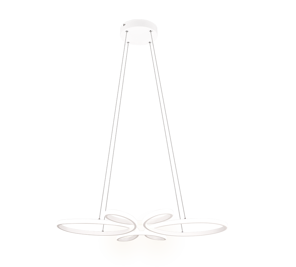 FLY | Pendant | White mat | Metal