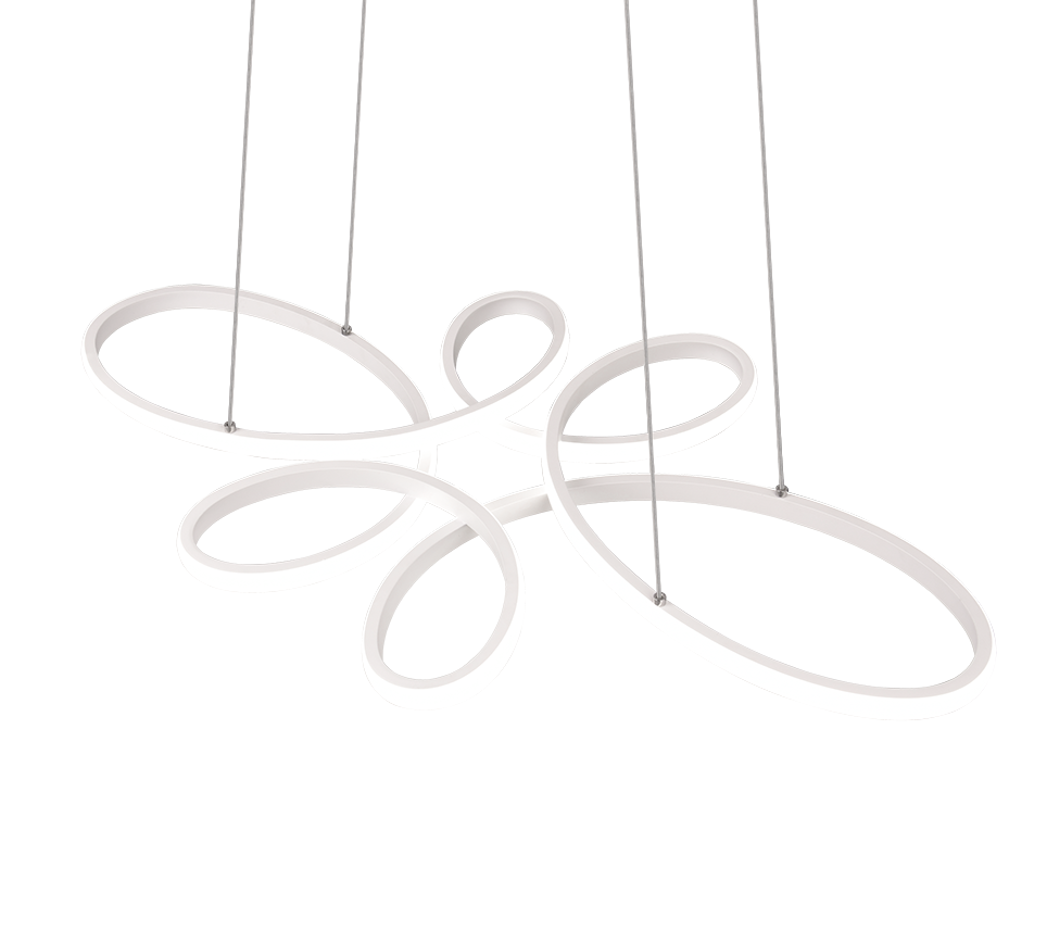 FLY | Pendant | White mat | Metal