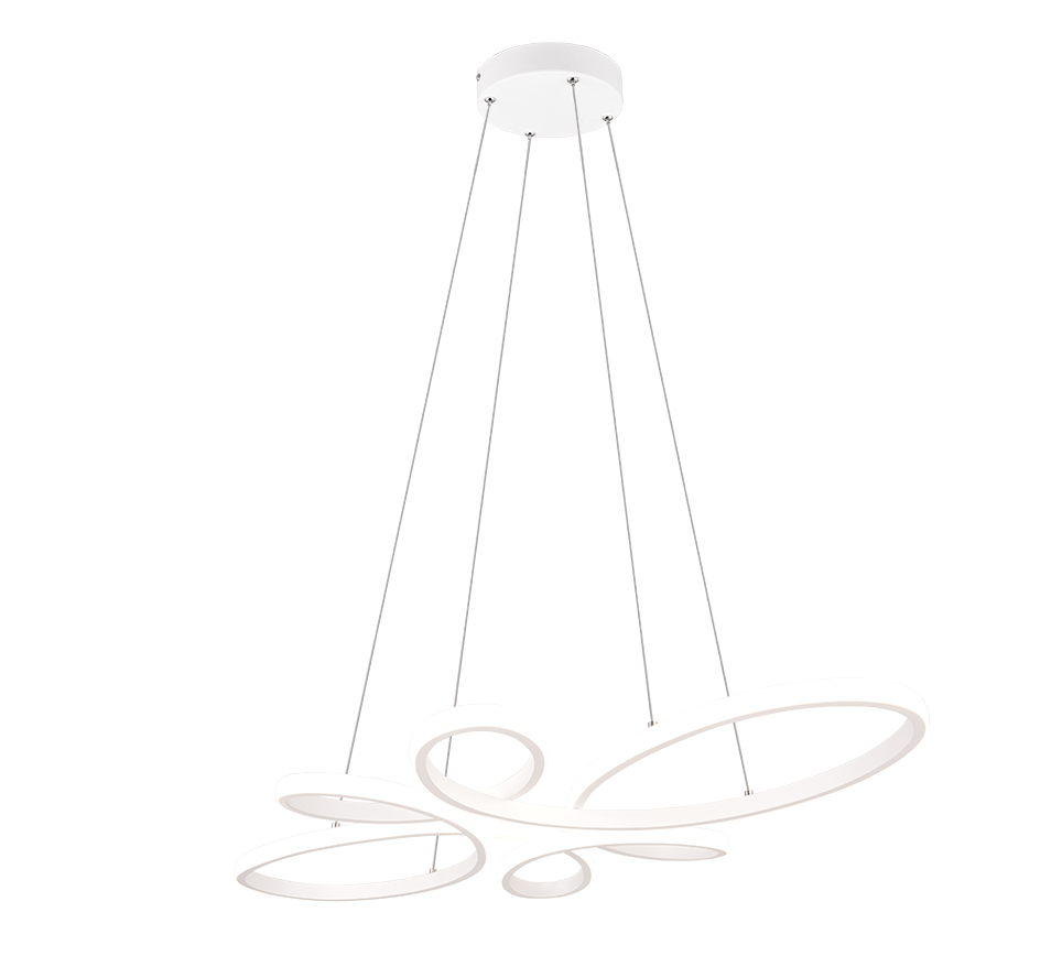 FLY | Pendant | White mat | Metal