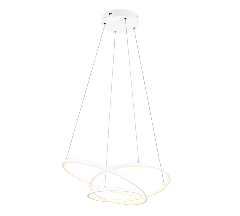 DARVIN | Pendant | White mat | Metal
