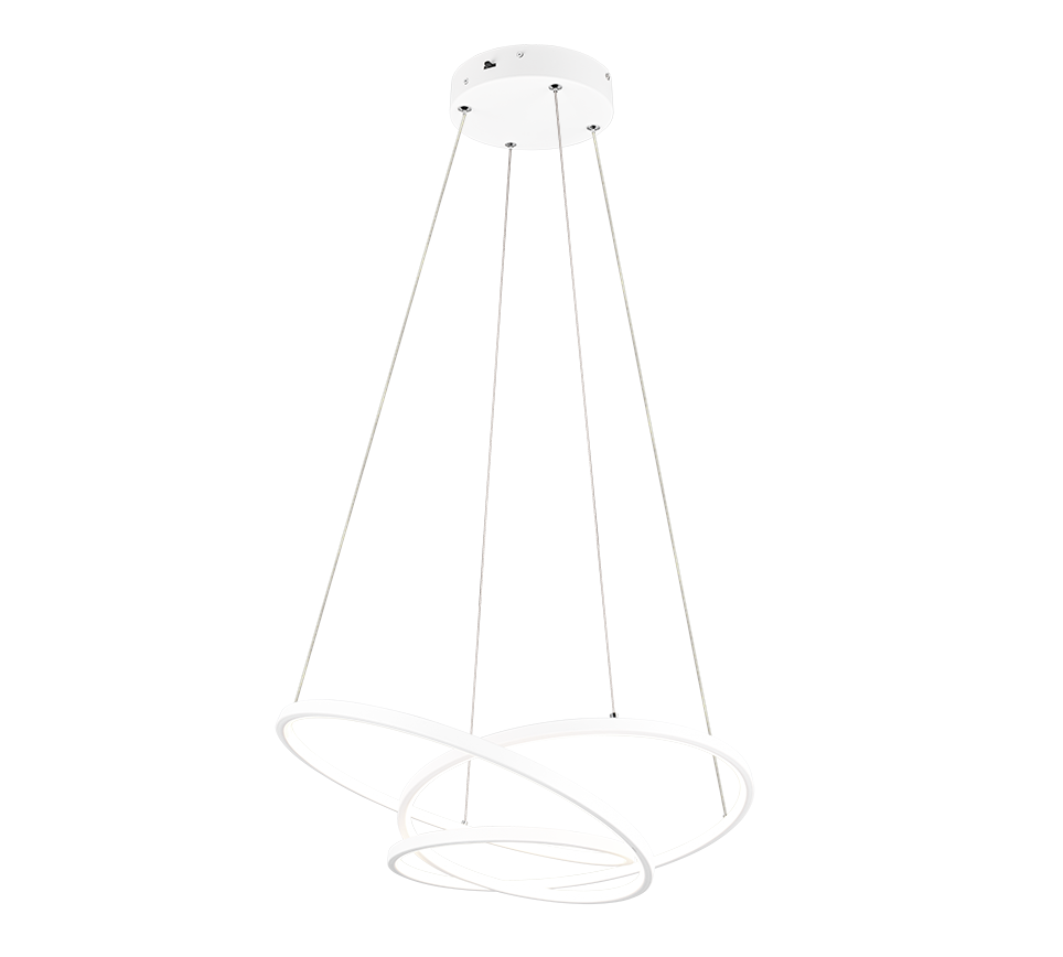 DARVIN | Pendant | White mat | Metal