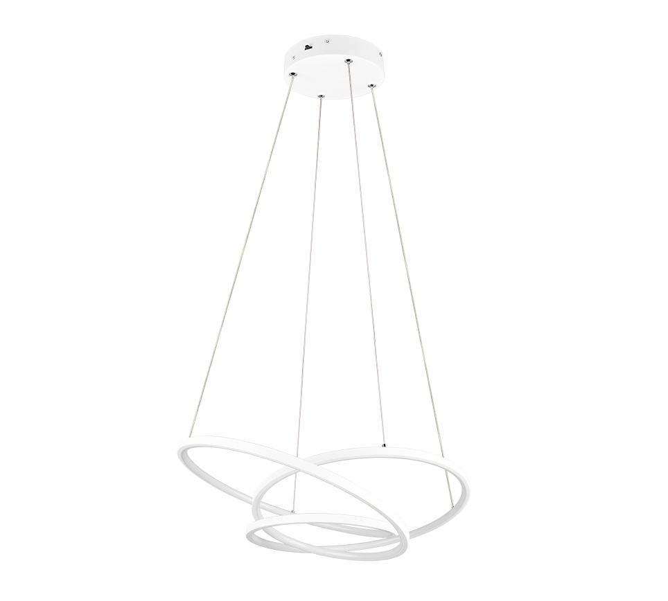 DARVIN | Pendant | White mat | Metal