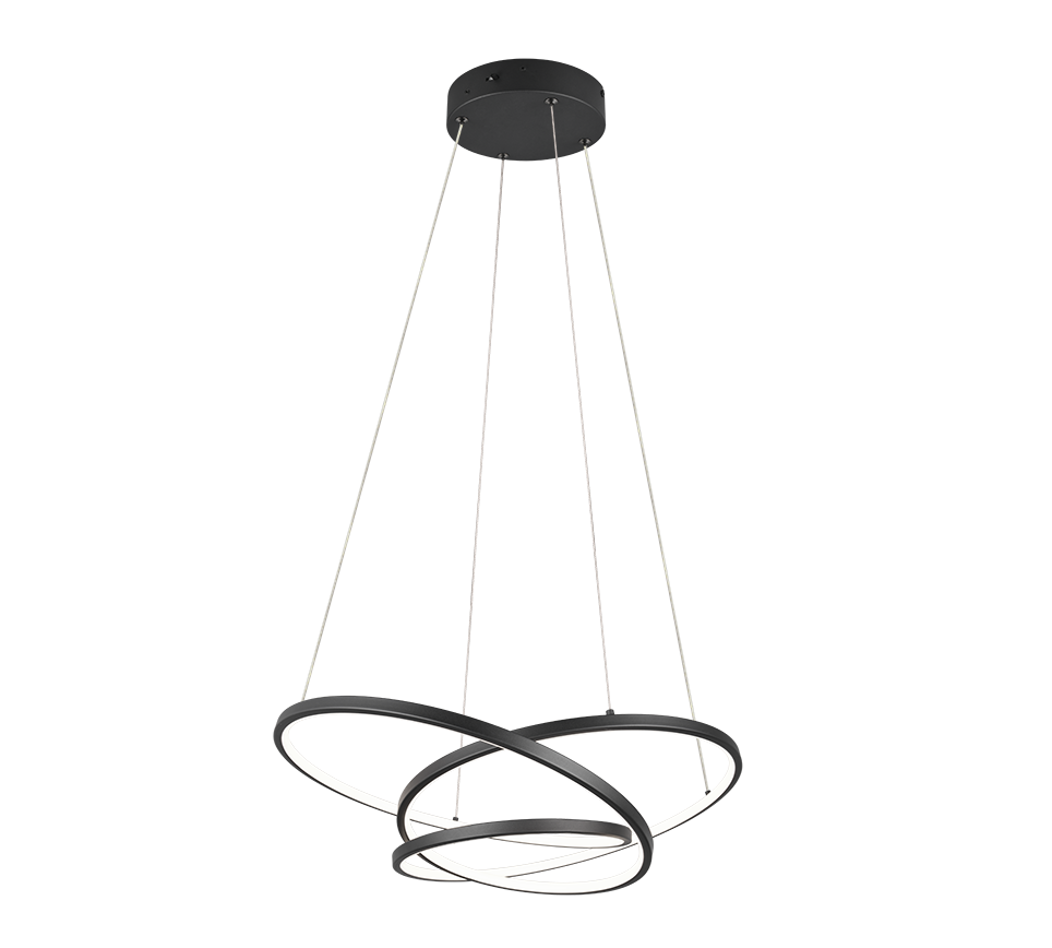 DARVIN | Pendant | Black mat | Metal