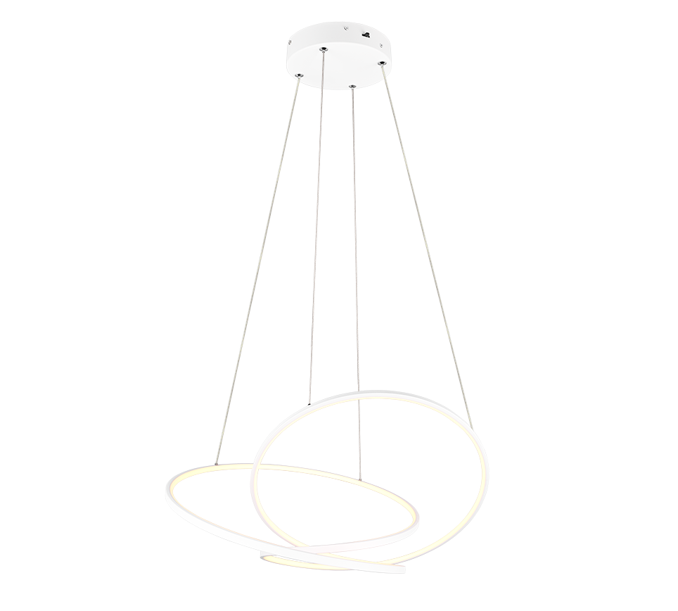 DARVIN | Pendant | White mat | Metal