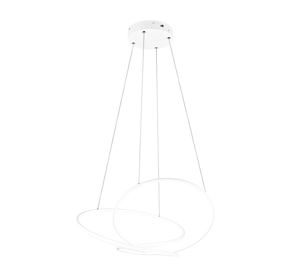 DARVIN | Pendant | White mat | Metal