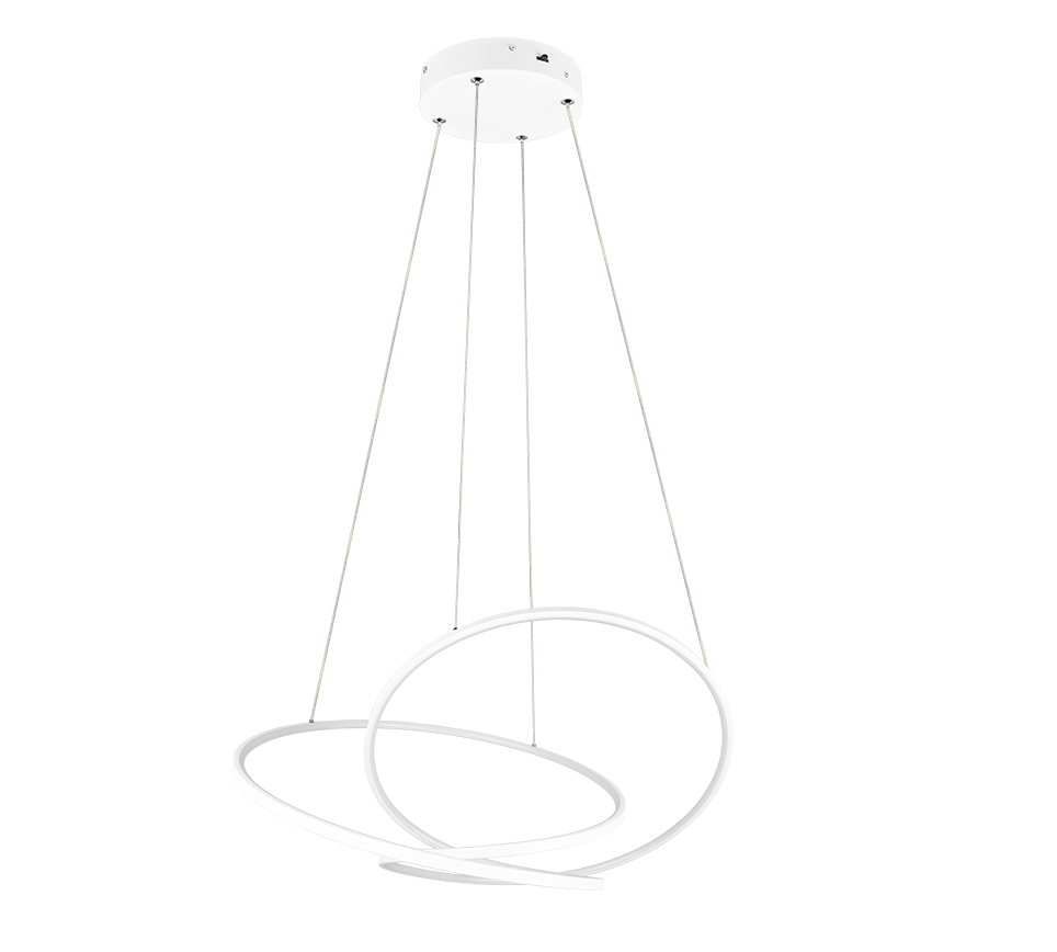 DARVIN | Pendant | White mat | Metal