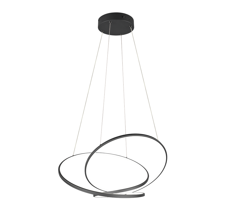 DARVIN | Pendant | Black mat | Metal