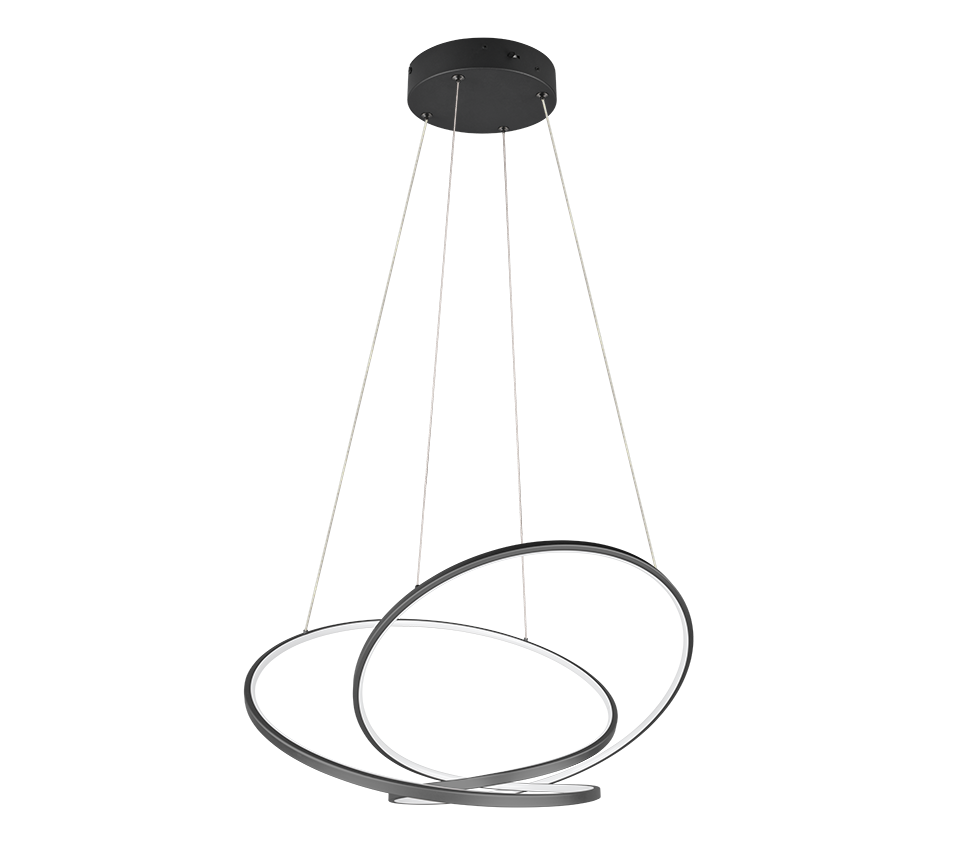 DARVIN | Pendant | Black mat | Metal