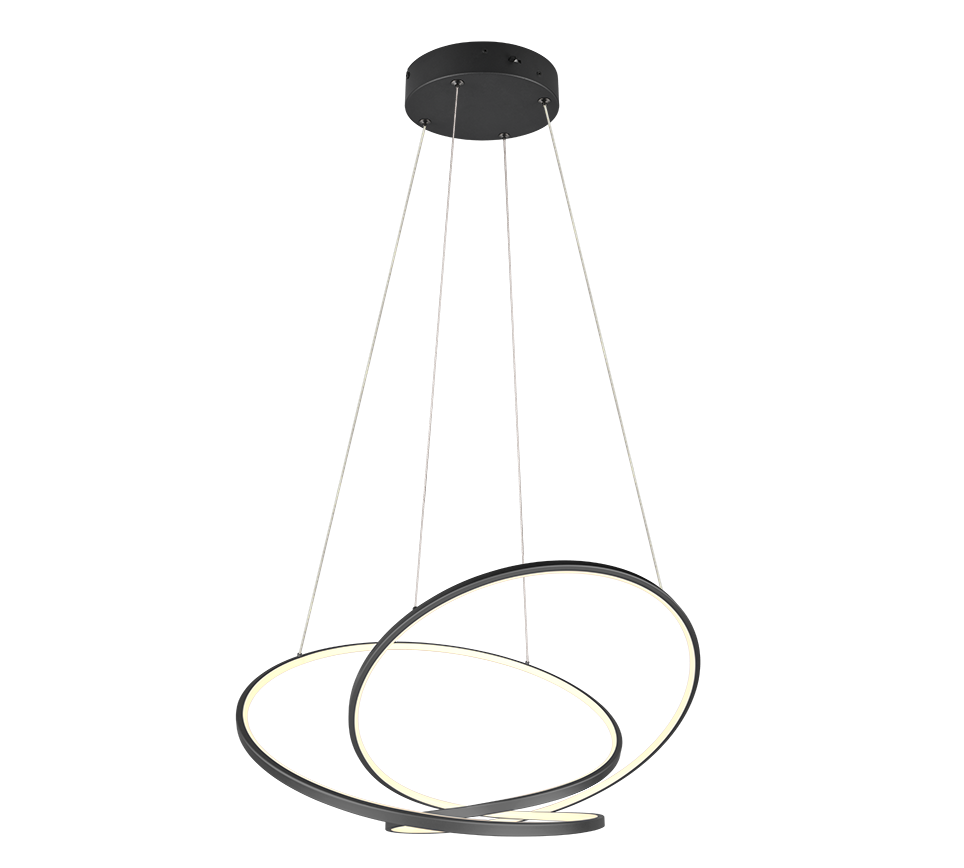 DARVIN | Pendant | Black mat | Metal