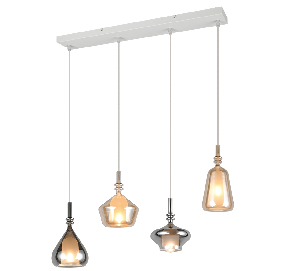 ALDEA | Pendant | White mat | Metal