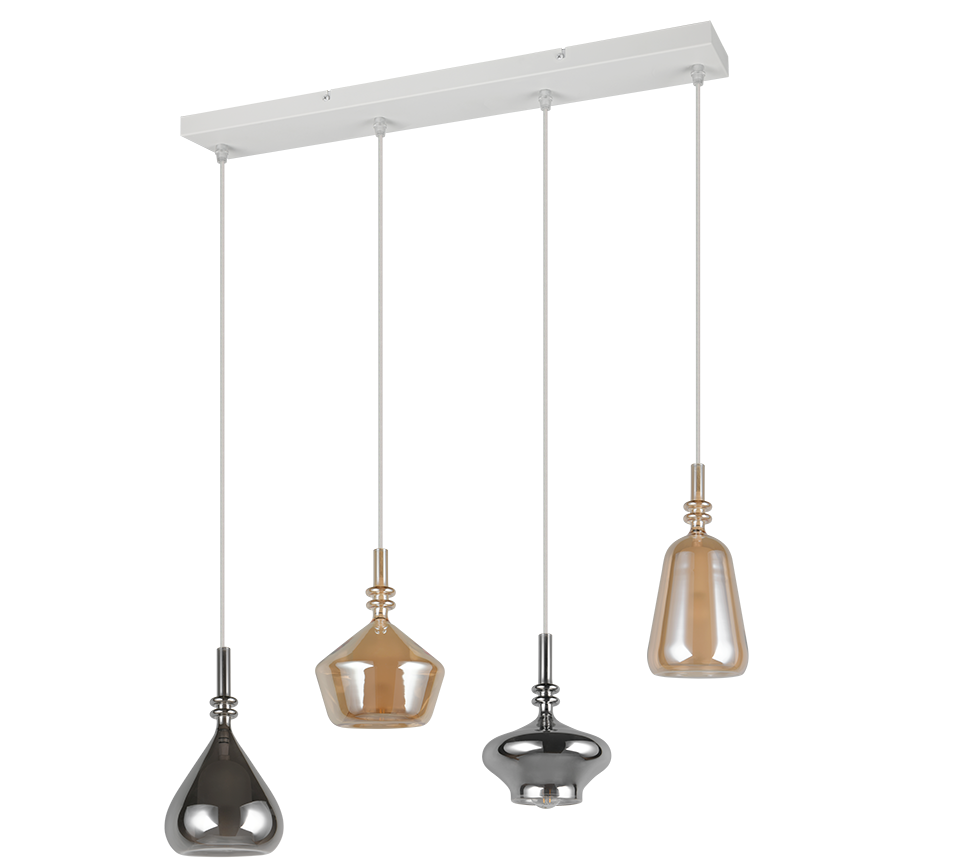 ALDEA | Pendant | White mat | Metal