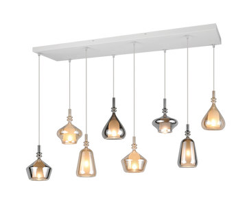 ALDEA | Pendant | White mat | Metal