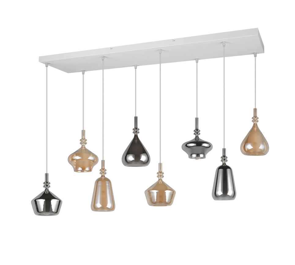 ALDEA | Pendant | White mat | Metal