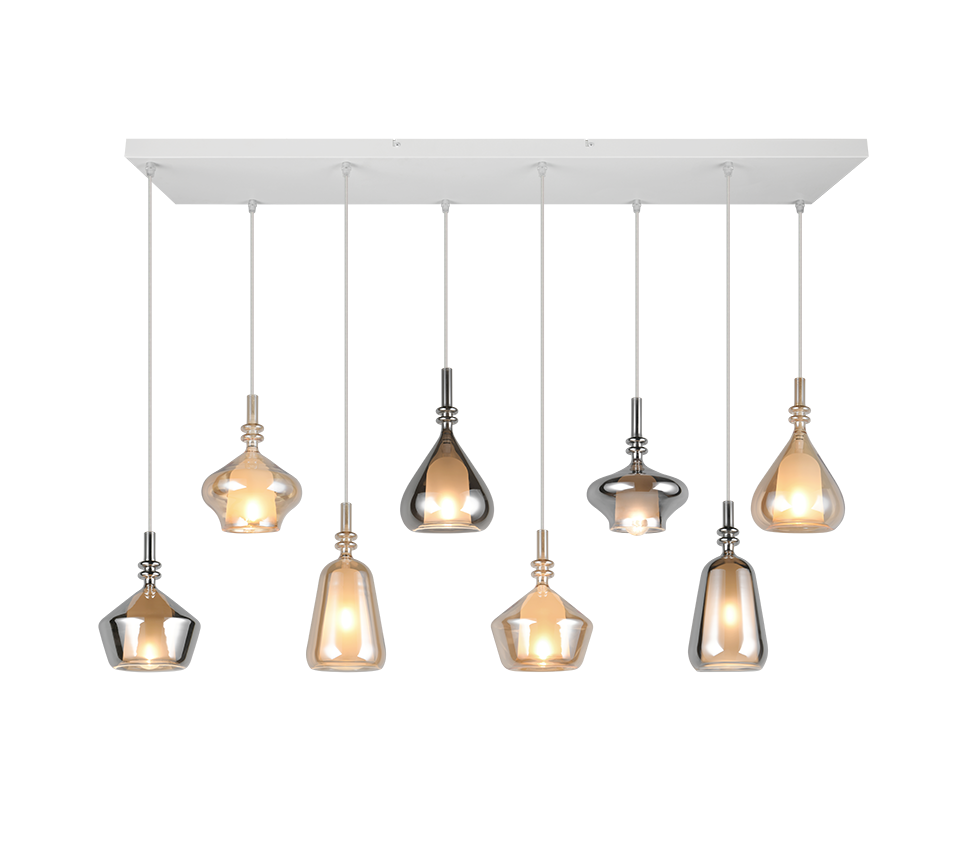 ALDEA | Pendant | White mat | Metal