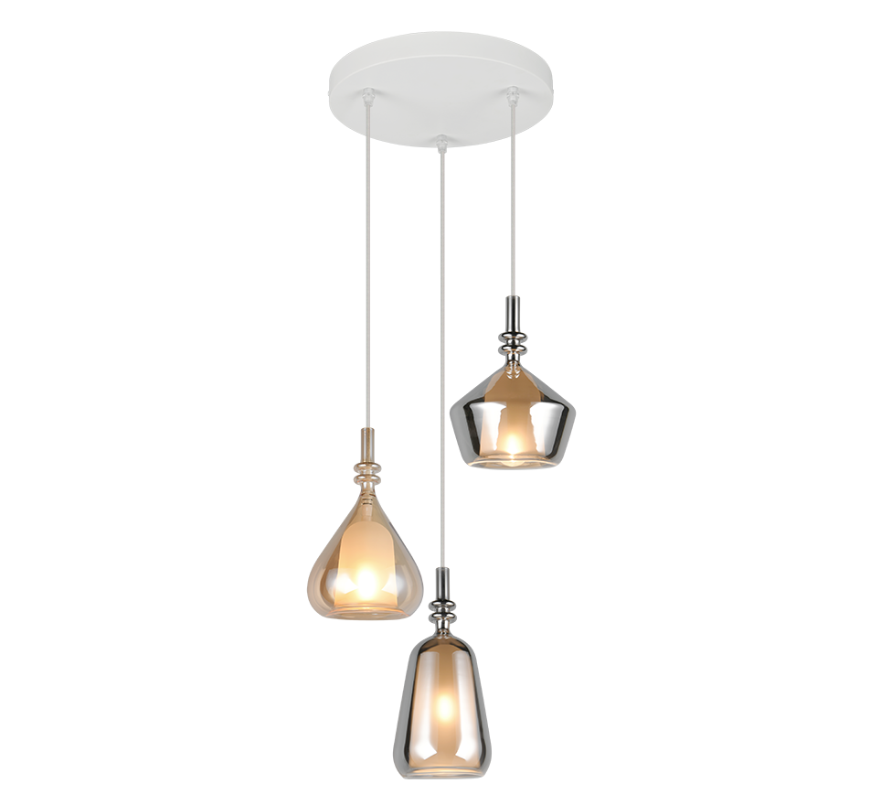 ALDEA | Pendant | White mat | Metal